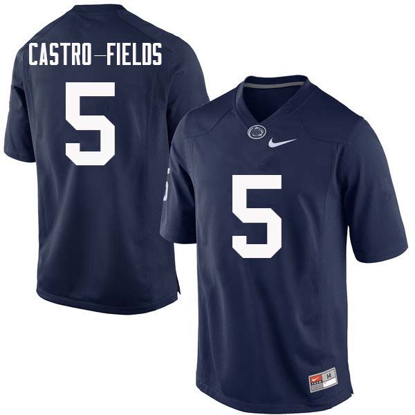 Men #5 Tariq Castro-Fields Penn State Nittany Lions College Football Jerseys Sale-Navy